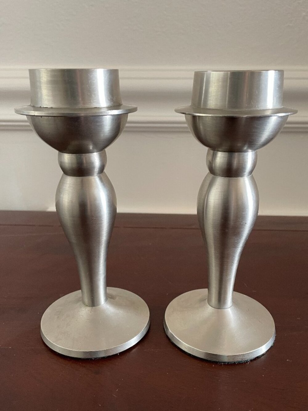 Stainless Steel Candlestick Set